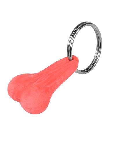 GG93353 - PINK RUBBER BIG BALLZ KEY CHAIN GG93353 - PINK RUBBER BIG BALLZ KEY CHAIN