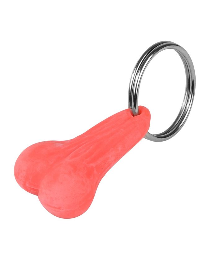 GG93353 - PINK RUBBER BIG BALLZ KEY CHAIN GG93353 - PINK RUBBER BIG BALLZ KEY CHAIN