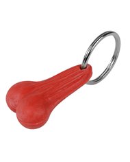 GG93354 - RED RUBBER BIG BALLZ KEY CHAIN