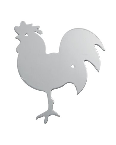 GG94010 - CR. STEEL LARGE CHICKEN W/ STUDS, R/H, 13"X11" GG94010 - CR. STEEL LARGE CHICKEN W/ STUDS, R/H, 13"X11"