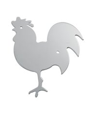 GG94010 - CR. STEEL LARGE CHICKEN W/ STUDS, R/H, 13"X11" GG94010 - CR. STEEL LARGE CHICKEN W/ STUDS, R/H, 13"X11"