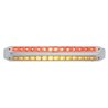 UP37670-Dual 14 LED 12" Light Bars - Amber & Red LED/Clear Lens