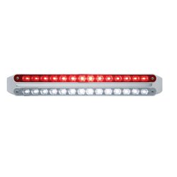 UP37672-Dual 14 LED 12" Light Bars - Red & White LED/Red & Clear Lens