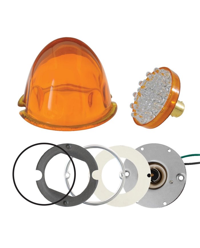 GG94550 - SCREW IN REGULAR LIGHT AMBER GLASS LENS KIT W/AMB LED BULB GG94550 - SCREW IN REGULAR LIGHT AMBER GLASS LENS KIT W/AMB LED BULB