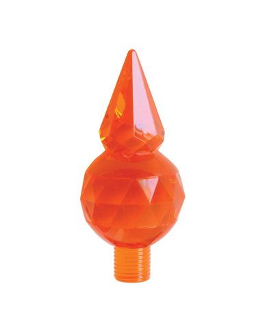 GG94600 - AMBER PLASTIC CRYSTAL PYRAMID FOR BUMPER GUIDE GG94600 - AMBER PLASTIC CRYSTAL PYRAMID FOR BUMPER GUIDE