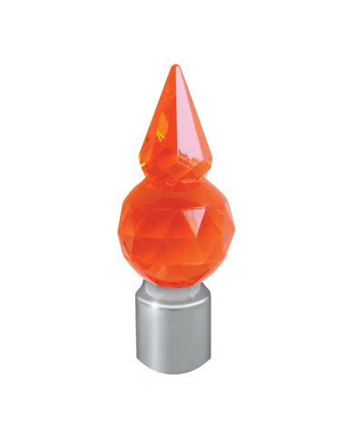GG94653 - 1" S.S. BUMPER GUIDE W/AMBER PLASTIC CRYSTAL PYRAMID GG94653 - 1" S.S. BUMPER GUIDE W/AMBER PLASTIC CRYSTAL PYRAMID