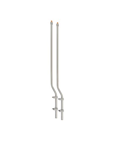 GG94660 - 1" SS BUMPER GUIDE W/AMBER CAP FOR PLASTIC BUMPER GG94660 - 1" SS BUMPER GUIDE W/AMBER CAP FOR PLASTIC BUMPER