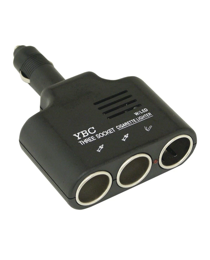 GG95030 - L-TURN 12V CIGARETTE POWER SOCKET ADAPTER, 3 PORTS