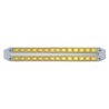 UP37675-Dual 14 LED 12" Turn Signal Light Bars - Amber LED/Chrome Lens