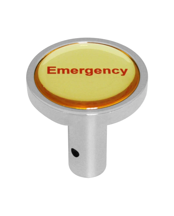 GG96292 - 1-23/32" PIN HOLE CR ALUM. AIR CONTROL KNOB W/GOLD EMERGENCY