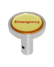 GG96292 - 1-23/32" PIN HOLE CR ALUM. AIR CONTROL KNOB W/GOLD EMERGENCY