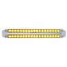 UP37680-Dual 19 LED 12" Reflector Turn Signal Light Bars - Amber LED/Clear Lens