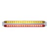 UP37682-Dual 19 LED 12" Reflector Light Bars - Amber & Red LED/Amber & Red Lens