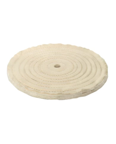 GG98110 - 6"X1/2" 1/4" SEW BUFF WHEEL GG98110 - 6"X1/2" 1/4" SEW BUFF WHEEL