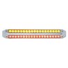 UP37683-Dual 19 LED 12" Reflector Light Bars - Amber & Red LED/Clear Lens