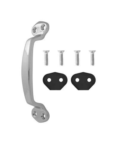 GG99081 - CR. DIE CAST GRAB HANDLE W/ MOUNTING HARDWARE GG99081 - CR. DIE CAST GRAB HANDLE W/ MOUNTING HARDWARE
