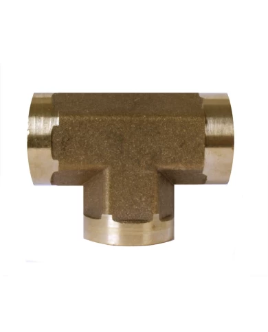 GG99410 - 1/8" BRASS FULL FEMALE PIPE TEE GG99410 - 1/8" BRASS FULL FEMALE PIPE TEE