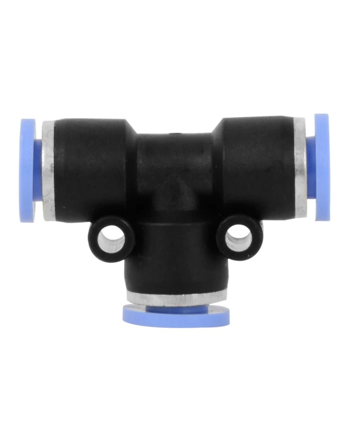 GG99509 - 1/4" O.D. PLASTIC T/TEE QUICK PUSH&LOCK AIR CONNECT FITTING