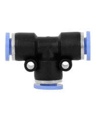 GG99509 - 1/4" O.D. PLASTIC T/TEE QUICK PUSH&LOCK AIR CONNECT FITTING