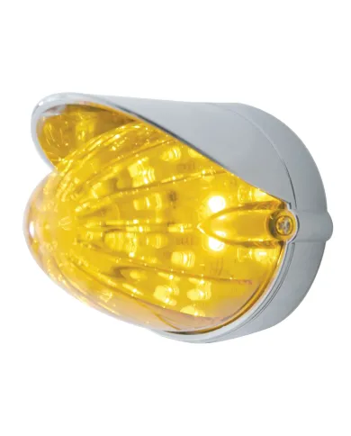 UP37711-19 LED Watermelon Grakon 1000 Flush Mount Kit With Visor - Amber LED/Amber Lens