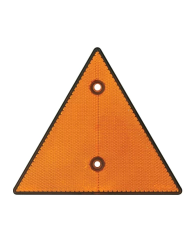 GG99550 - AMBER TRIANGLE SHAPE TWO HOLE REFLECTOR, 6" (W) X 5-1/4" (H) GG99550 - AMBER TRIANGLE SHAPE TWO HOLE REFLECTOR, 6" (W) X 5-1/4" (H)