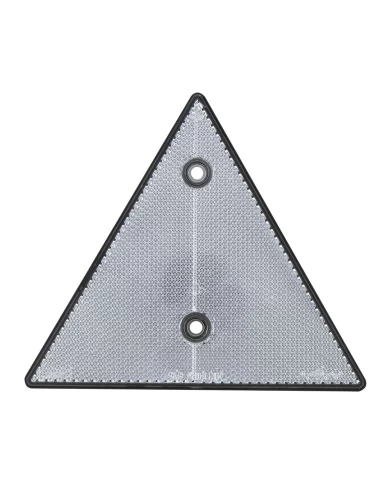 GG99552 - CLEAR TRIANGLE SHAPE TWO HOLE REFLECTOR, 6" (W) X 5-1/4" (H) GG99552 - CLEAR TRIANGLE SHAPE TWO HOLE REFLECTOR, 6" (W) X 5-1/4" (H)