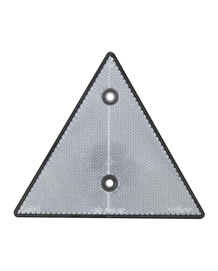 GG99552 - CLEAR TRIANGLE SHAPE TWO HOLE REFLECTOR, 6" (W) X 5-1/4" (H) GG99552 - CLEAR TRIANGLE SHAPE TWO HOLE REFLECTOR, 6" (W) X 5-1/4" (H)