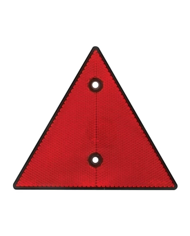 GG99555 - RED TRIANGLE SHAPE TWO HOLE REFLECTOR, 6" (W) X 5-1/4" (H) GG99555 - RED TRIANGLE SHAPE TWO HOLE REFLECTOR, 6" (W) X 5-1/4" (H)