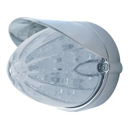 UP37712-19 LED Watermelon Grakon 1000 Flush Mount Kit With Visor - Amber LED/Clear Lens