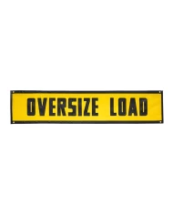 GG99643 - 84"X18" VINYL OVERSIZE LOAD SIGN STITCHED BLACK LETTER GG99643 - 84"X18" VINYL OVERSIZE LOAD SIGN STITCHED BLACK LETTER