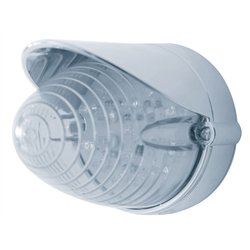 UP37714-19 LED Beehive Grakon 1000 Flush Mount Kit With Visor - Amber LED/Clear Lens