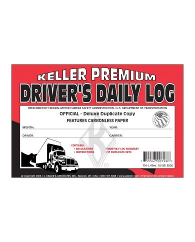 GG99901 - DRIVER DAILY LOG W/ NO DVIR CARBONLESS BOOK FORMAT A GG99901 - DRIVER DAILY LOG W/ NO DVIR CARBONLESS BOOK FORMAT A