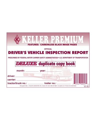 GG99902 - DRIVER VEHICLE INSPECTION REPORT, CARBONLESS GG99902 - DRIVER VEHICLE INSPECTION REPORT, CARBONLESS