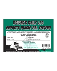 GG99905 - SPANISH DRIVER DAILY LOG W/ SIMPLIFIED DVIR, BOOK FORMAT A GG99905 - SPANISH DRIVER DAILY LOG W/ SIMPLIFIED DVIR, BOOK FORMAT A