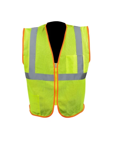 GG99910 - CLASS 2 HI-VIZ SAFETY VEST W/ ZIPPER 107-2015 ANSI SIZE L GG99910 - CLASS 2 HI-VIZ SAFETY VEST W/ ZIPPER 107-2015 ANSI SIZE L