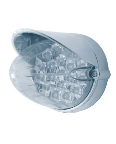 UP37716-19 LED Reflector Grakon 1000 Flush Mount Kit With Visor - Amber LED/Clear Lens