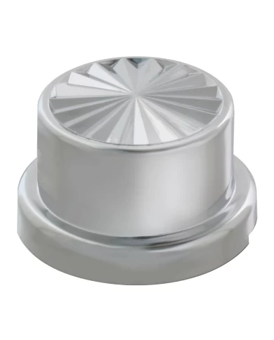 CR. PLASTIC 7/8" / 15/16"x7/8" PIN WHEEL FLAT TOP NUT COVER CR. PLASTIC 7/8" / 15/16"x7/8" PIN WHEEL FLAT TOP NUT COVER