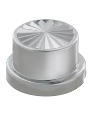 CR. PLASTIC 7/8" / 15/16"x7/8" PIN WHEEL FLAT TOP NUT COVER CR. PLASTIC 7/8" / 15/16"x7/8" PIN WHEEL FLAT TOP NUT COVER