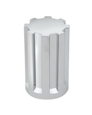 CR. PLASTIC 33MM X 3-1/2" H GEAR SCREW-ON NUT COVER CR. PLASTIC 33MM X 3-1/2" H GEAR SCREW-ON NUT COVER