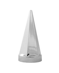 CR. PLASTIC 33MM X 4-3/4"H HEX PYRAMID SCREW-ON NUT COVER CR. PLASTIC 33MM X 4-3/4"H HEX PYRAMID SCREW-ON NUT COVER