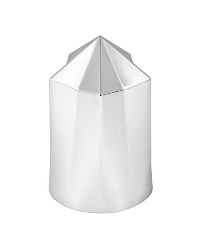 CR. PLASTIC 33MM X 3-1/2" H STAR SCREW-ON NUT COVER CR. PLASTIC 33MM X 3-1/2" H STAR SCREW-ON NUT COVER