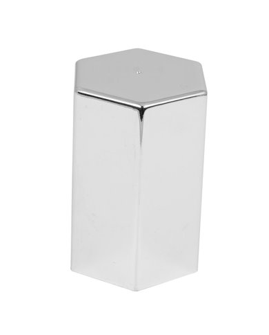 CR. PLASTIC 33MM X 3" H HEX FLAT TOP PUSH-ON NUT COVER CR. PLASTIC 33MM X 3" H HEX FLAT TOP PUSH-ON NUT COVER