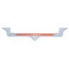 UP37820-Chrome Hood Emblem Trim With 14 LED Light Bar For Kenworth - Red LED/Clear Lens
