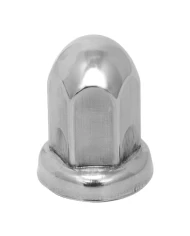 S.S. 33M/MX2-5/8" PUSH-ON BULLET NUT COVER W/ FLANGE S.S. 33M/MX2-5/8" PUSH-ON BULLET NUT COVER W/ FLANGE