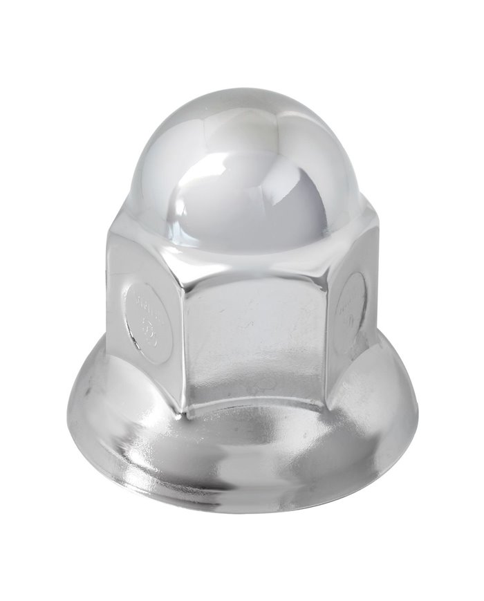 CR STEEL PUSH-ON ACORN NUT CVR FLANGE, 33 M/M X 2-1/16"H CR STEEL PUSH-ON ACORN NUT CVR FLANGE, 33 M/M X 2-1/16"H