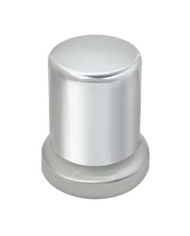 CR. PLASTIC 1.5"X2.5"H TUBE PUSH ON NUT COVER W/FLANGE CR. PLASTIC 1.5"X2.5"H TUBE PUSH ON NUT COVER W/FLANGE