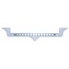 UP37824-Chrome Hood Emblem Trim With 14 LED Light Bar For Kenworth - White LED/Clear Lens
