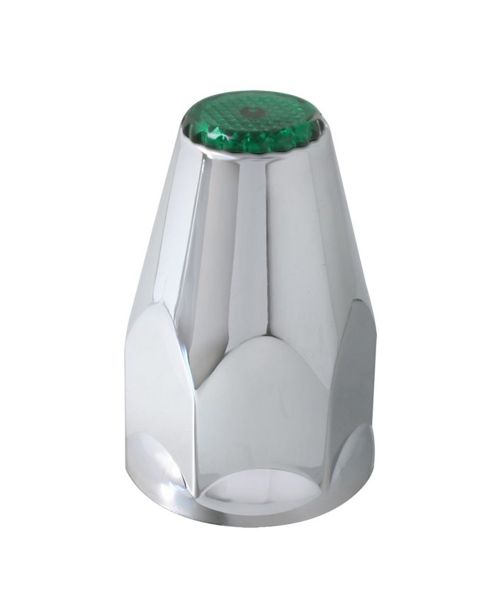 CR. PL. 33 M/MX3-1/4" SCREW-IN NUT COVER W/GREEN REFLECTOR CR. PL. 33 M/MX3-1/4" SCREW-IN NUT COVER W/GREEN REFLECTOR