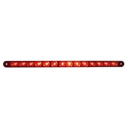 UP37897B-14 LED 12" Sequential Light Bar Only - Red LED/Red Lens (Bulk)
