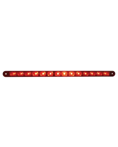 UP37897B-14 LED 12" Sequential Light Bar Only - Red LED/Red Lens (Bulk)